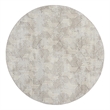 Nourison Home Grafix 8' x Round Fabric Grey Area Rug