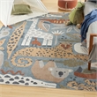 Nourison Home Astra Machine Washable 8' x 10' Polyester Multicolor Area Rug
