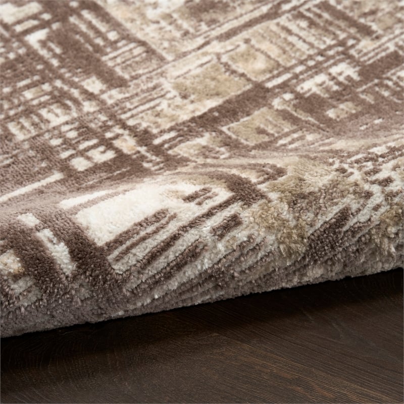 Nourison Home Dekor 5' x 7' Polyester Brown Area Rug
