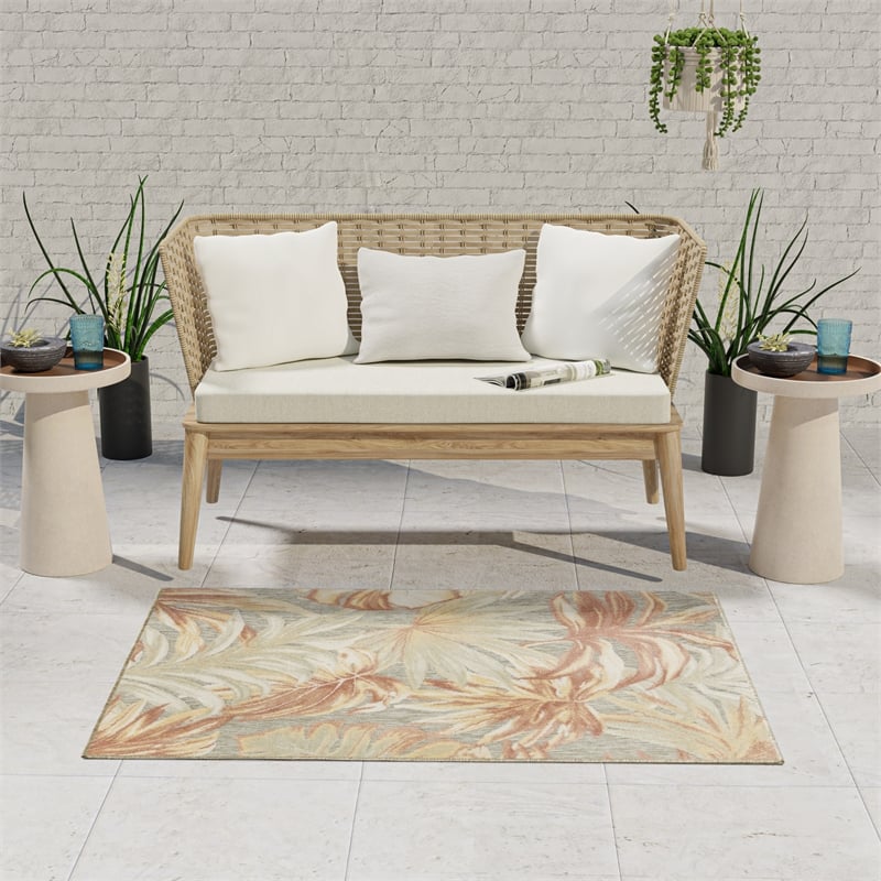 Nourison Home Dekor 5' x 7' Polyester Brown Area Rug