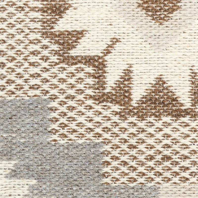 Nourison Home Copenhagen 5' x 7' Flatwoven Wool Ivory Beige Area Rug