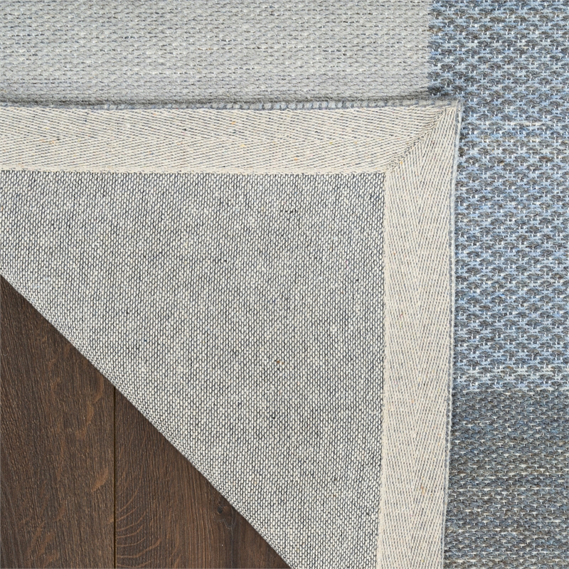 Nourison Home Copenhagen 5' x 7' Flatwoven Wool Ivory Blue Area Rug