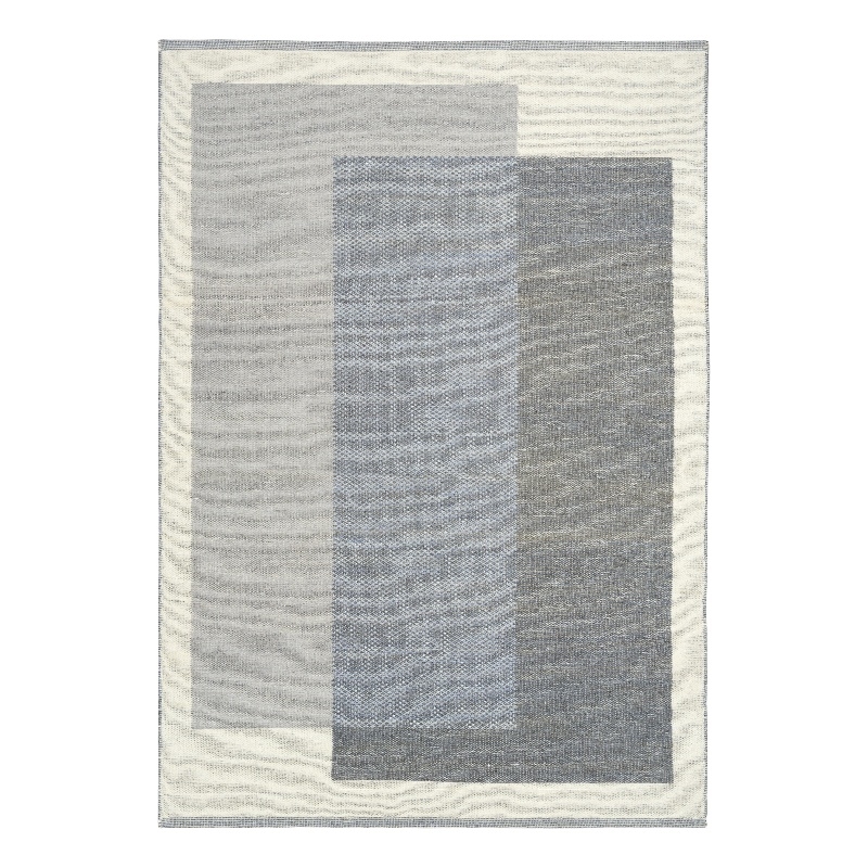 Nourison Home Copenhagen 5' x 7' Flatwoven Wool Ivory Blue Area Rug