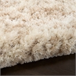 Nourison Home Luxurious Shag 8' x 10' Polyester Ivory Dark Beige Area Rug