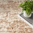 Nourison Home Luxurious Shag 8' x 10' Polyester Ivory Dark Beige Area Rug