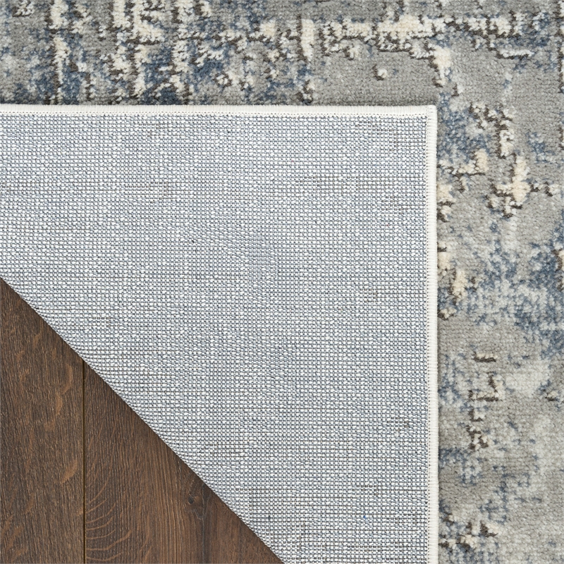 nourison home concerto 5' x 7' fabric dark grey area rug