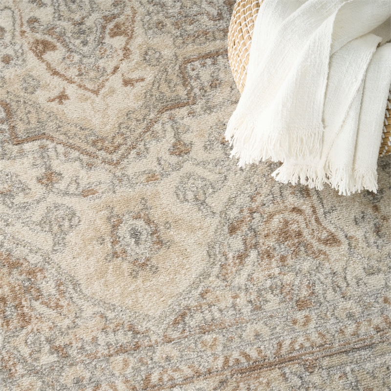Nourison Home Concerto 5' x 7' Fabric Beige Area Rug