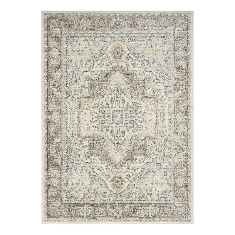 Nourison Home Concerto 5' x 7' Fabric Ivory Grey Taupe Area Rug
