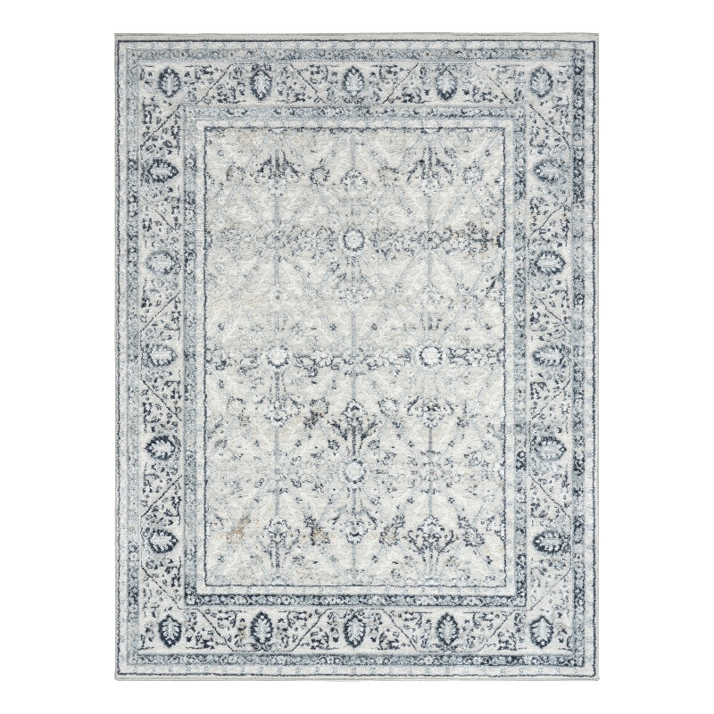 Nourison Home Dekor 5' x 7' Polyester Grey Navy Area Rug
