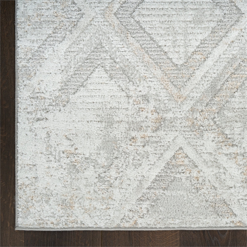 Nourison Home Dekor 5' x 7' Polyester Grey Area Rug