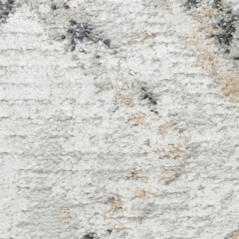 Nourison Home Dekor 5' x 7' Polyester Grey Charcoal Area Rug