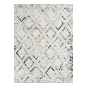 Nourison Home Dekor 5' x 7' Polyester Grey Charcoal Area Rug