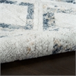 Nourison Home Dekor 5' x 7' Polyester Grey Navy Area Rug