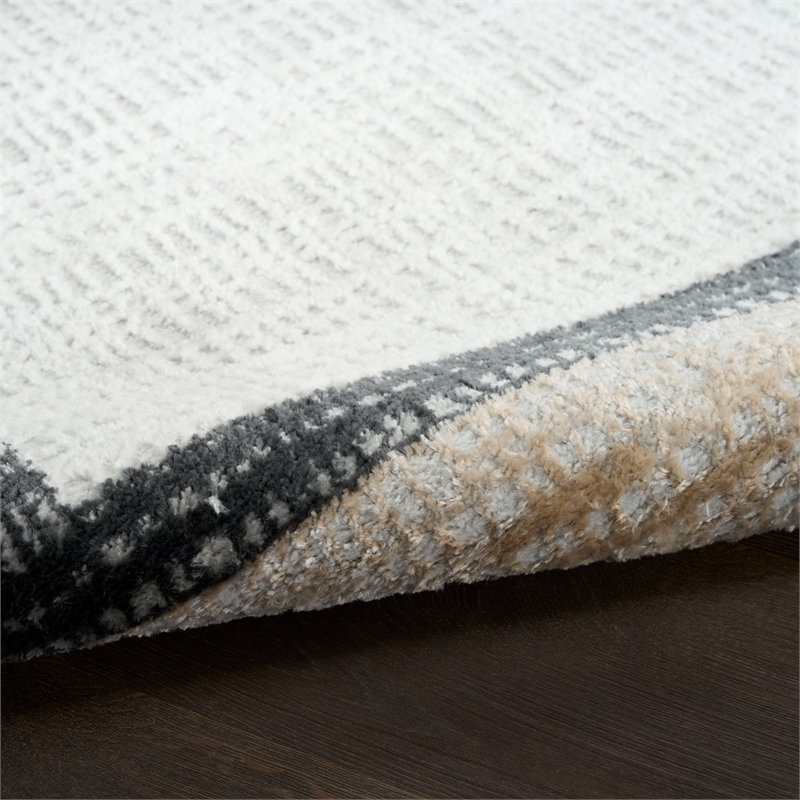 Nourison Home Dekor 5' x 7' Polyester Grey Charcoal Area Rug