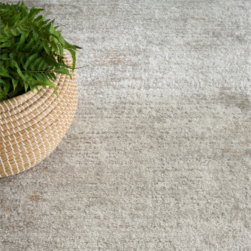 Nourison Home Dekor 5' x 7' Polyester Grey Area Rug