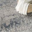 Nourison Home Concerto 6' x 9' Fabric Dark Grey Area Rug