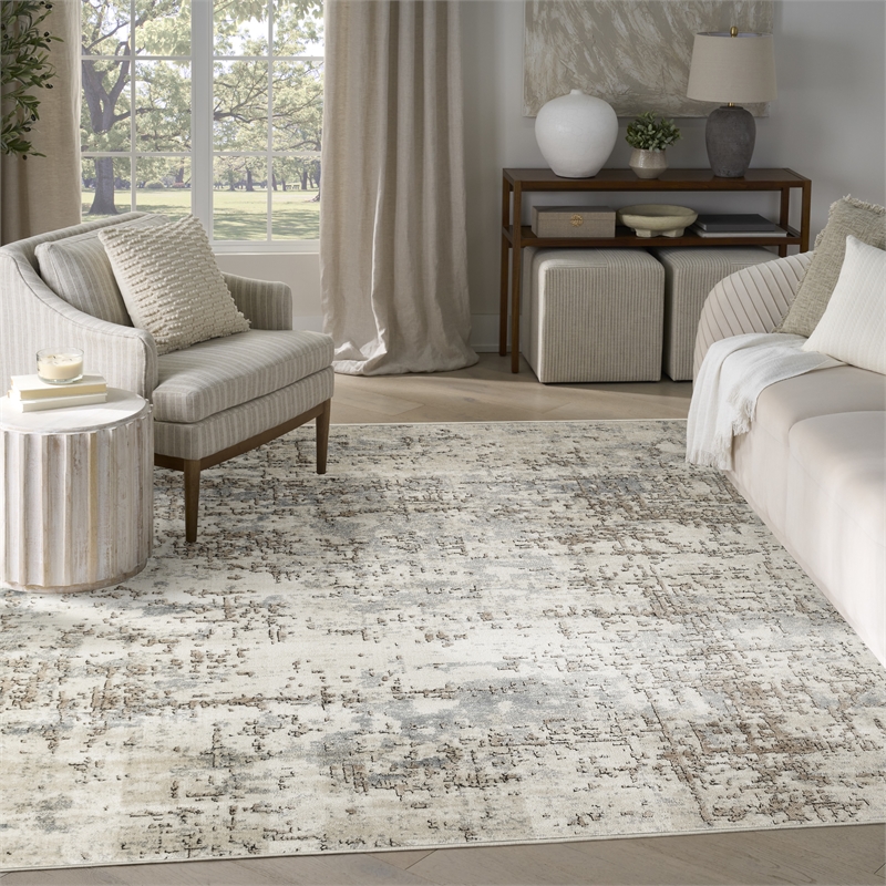 Nourison Home Concerto 8' x 10' Fabric Ivory Beige Area Rug