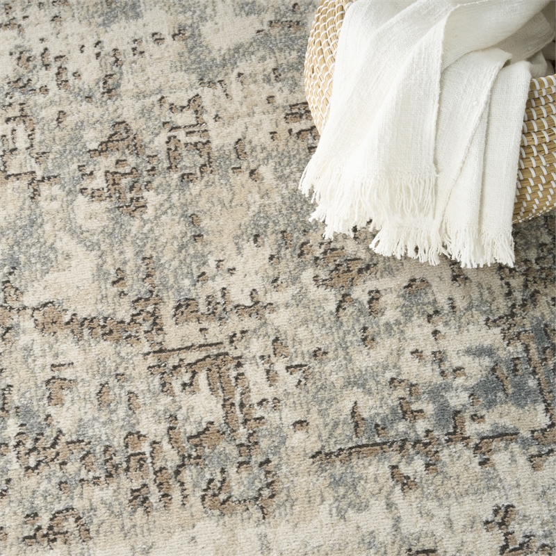 Nourison Home Concerto 8' x 10' Fabric Ivory Beige Area Rug