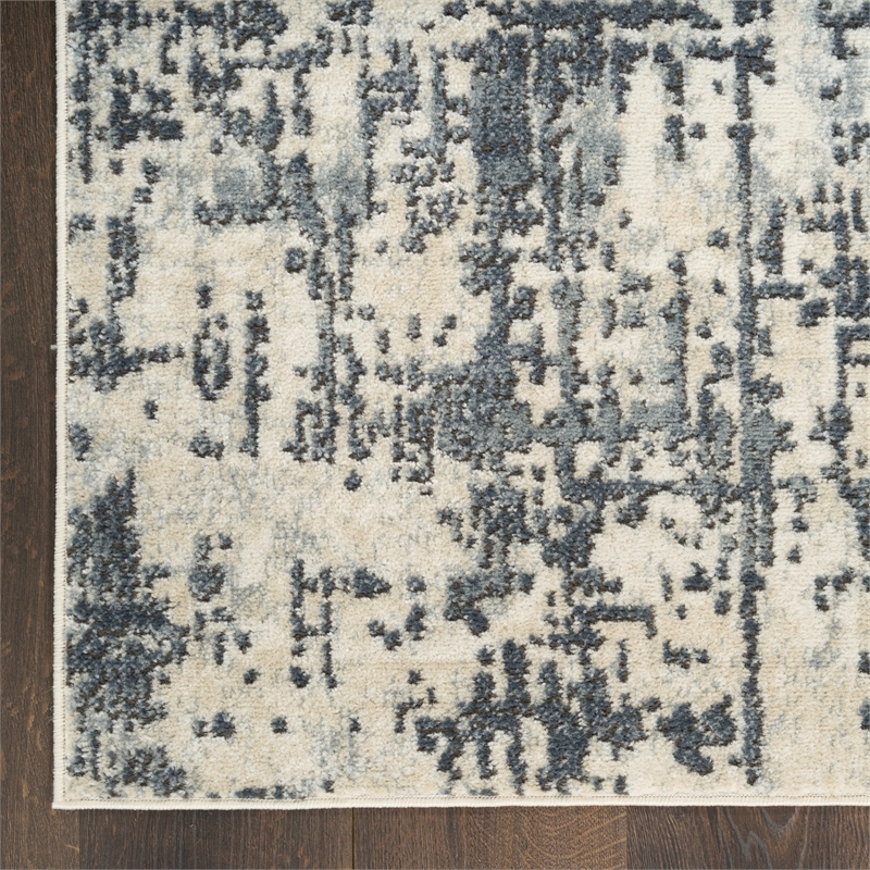 Nourison Home Concerto 6' x 9' Fabric Ivory Grey Area Rug