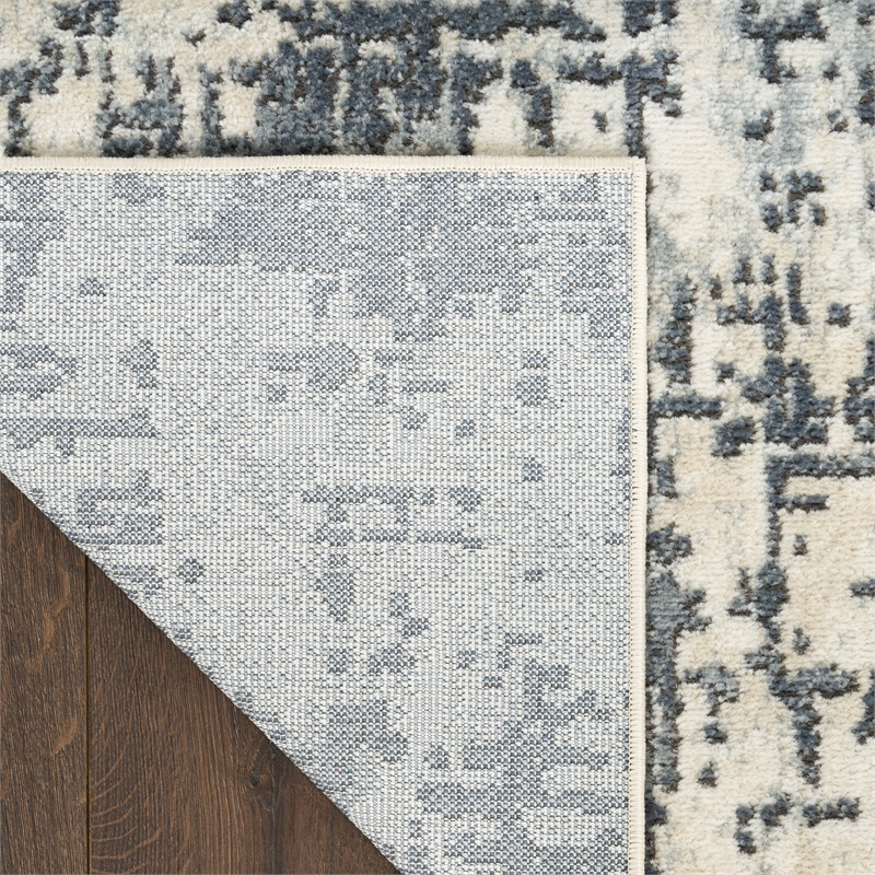 Nourison Home Concerto 6' x 9' Fabric Ivory Grey Area Rug
