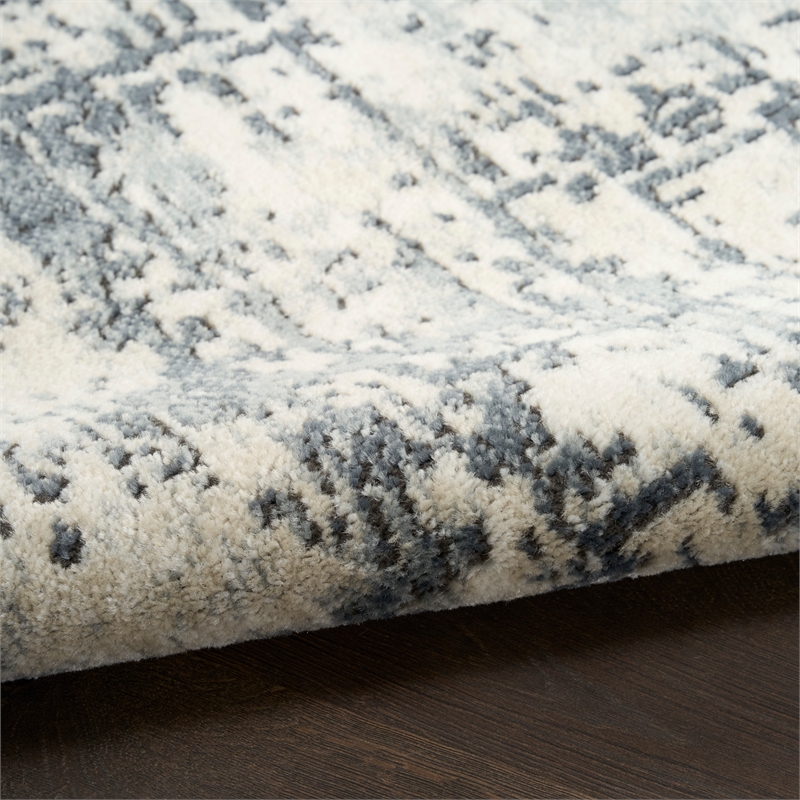 Nourison Home Concerto 6' x 9' Fabric Ivory Grey Area Rug