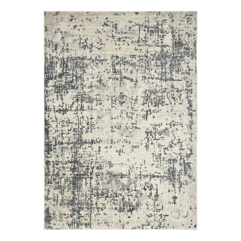 Nourison Home Concerto 6' x 9' Fabric Ivory Grey Area Rug