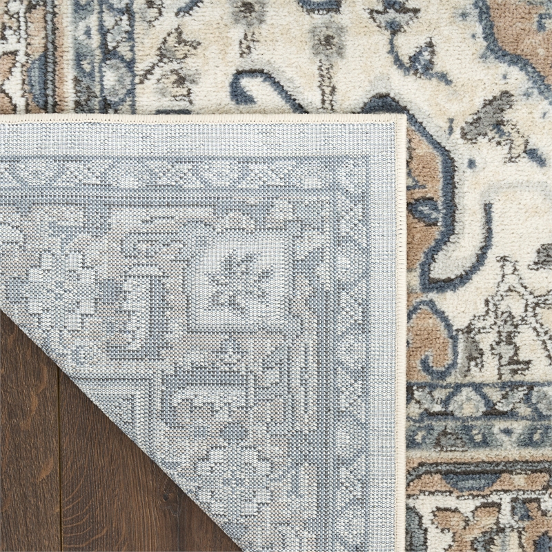 Nourison Home Concerto 6' x 9' Fabric Ivory Taupe Area Rug