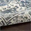 Nourison Home Concerto 6' x 9' Fabric Navy Ivory Area Rug