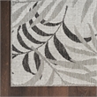 Nourison Home Garden Oasis 2' x 4' Fabric Grey Area Rug