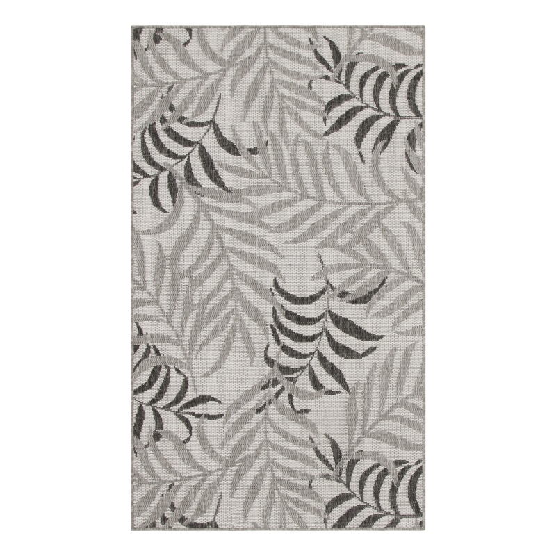 Nourison Home Garden Oasis 2' x 4' Fabric Grey Area Rug