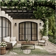 Nourison Home Garden Oasis 10' x 14' Fabric Green Ivory Area Rug