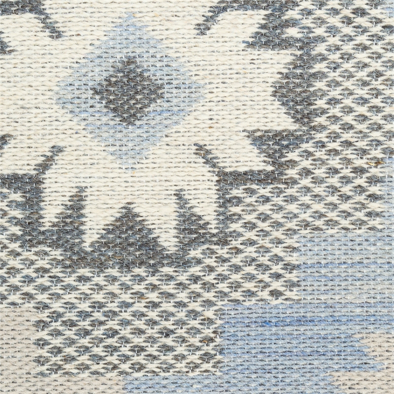 Nourison Home Copenhagen 8' x 10' Flatwoven Wool Ivory Blue Area Rug
