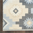 Nourison Home Copenhagen 8' x 10' Flatwoven Wool Ivory Navy Area Rug