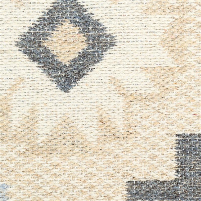Nourison Home Copenhagen 8' x 10' Flatwoven Wool Ivory Navy Area Rug