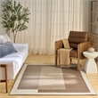 Nourison Home Copenhagen 8' x 10' Flatwoven Wool Ivory Mocha Area Rug