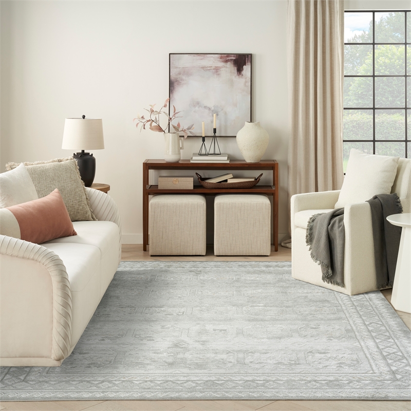 Nourison Home Dekor 8' x 10' Polyester Grey Area Rug