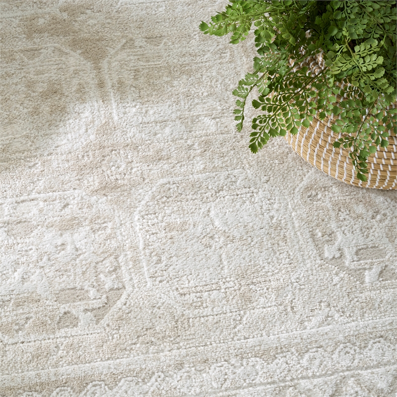 Nourison Home Dekor 8' x 10' Polyester Ivory Beige Area Rug