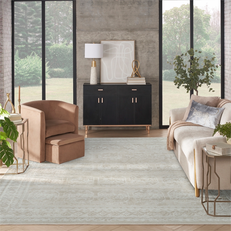 Nourison Home Dekor 8' x 10' Polyester Ivory Beige Area Rug