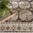 Nourison Home Dekor 5' x 7' Polyester Ivory Brown Area Rug