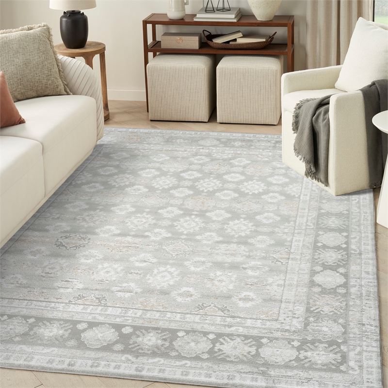 Nourison Home Dekor 8' x 10' Polyester Grey Area Rug