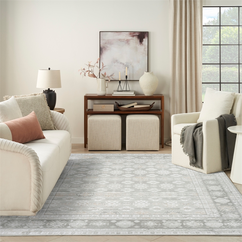 Nourison Home Dekor 8' x 10' Polyester Grey Area Rug