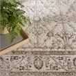 Nourison Home Dekor 5' x 7' Polyester Ivory Brown Area Rug