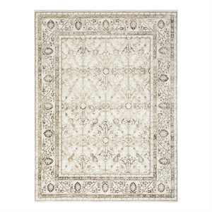 Nourison Home Dekor 5' x 7' Polyester Ivory Brown Area Rug