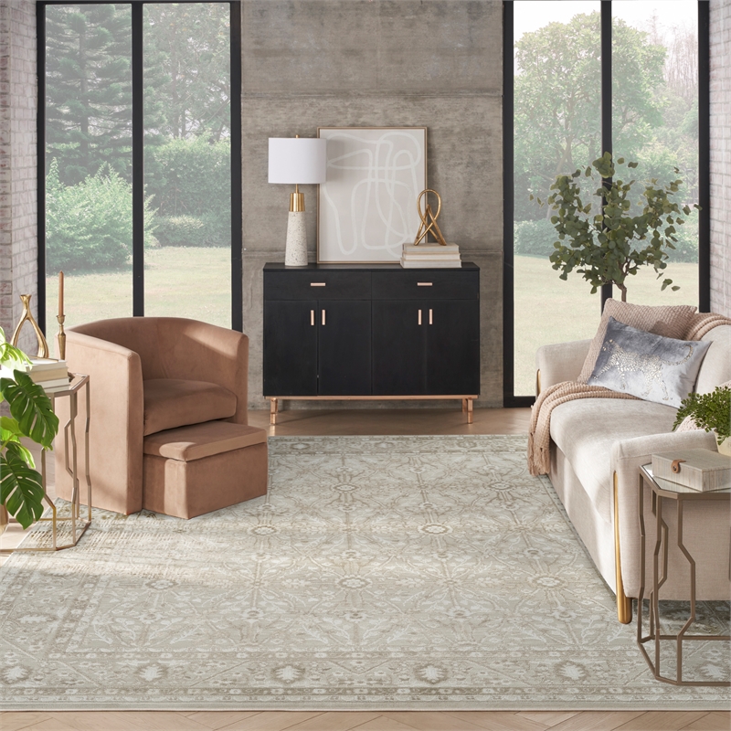 Nourison Home Dekor 8' x 10' Polyester Ivory Taupe Area Rug