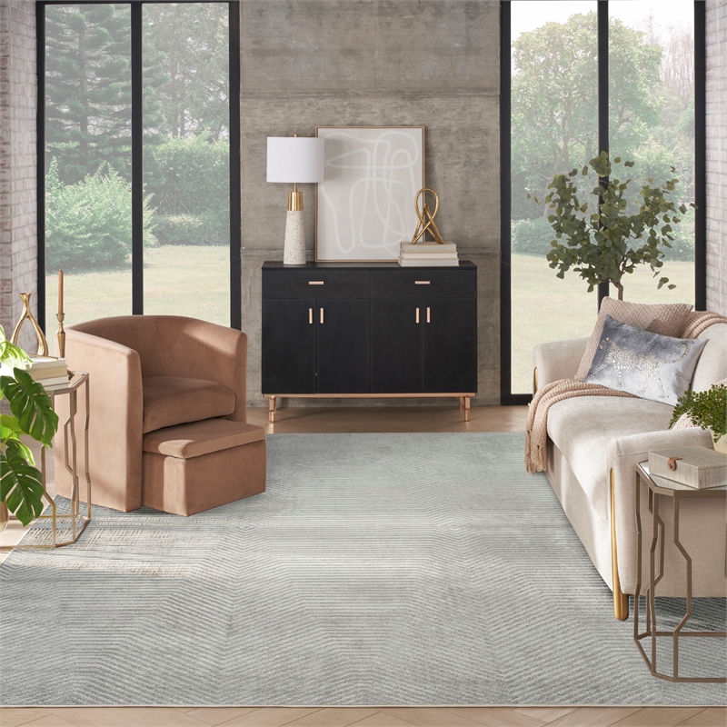 Nourison Home Dekor 8' x 10' Polyester Grey Area Rug
