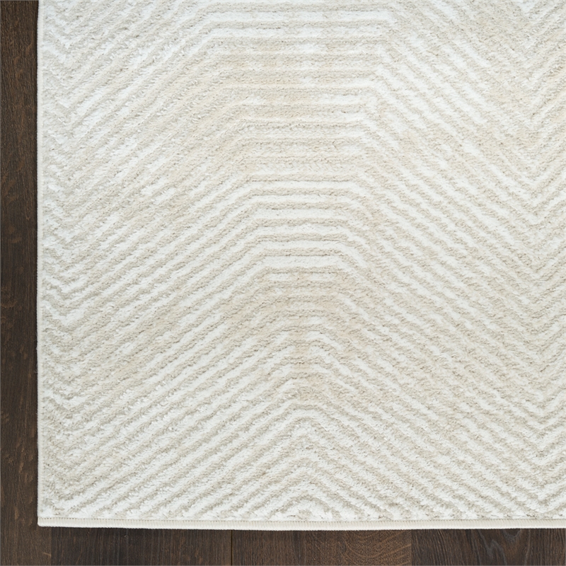 Nourison Home Dekor 5' x 7' Polyester Ivory Beige Area Rug