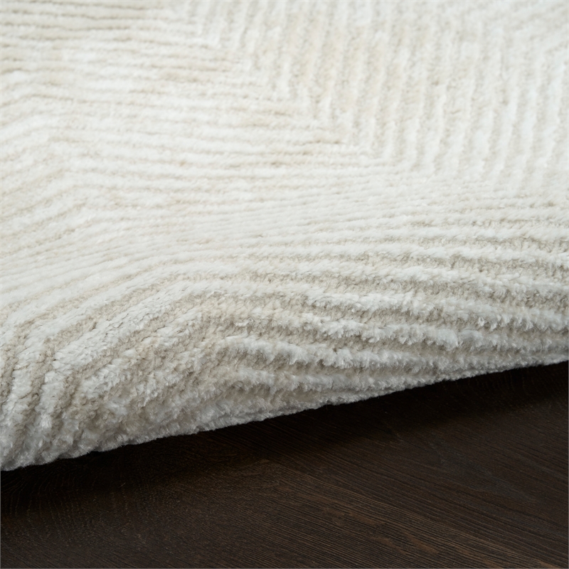 Nourison Home Dekor 5' x 7' Polyester Ivory Beige Area Rug