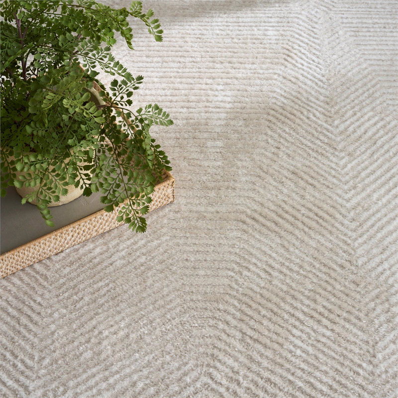 Nourison Home Dekor 5' x 7' Polyester Ivory Beige Area Rug