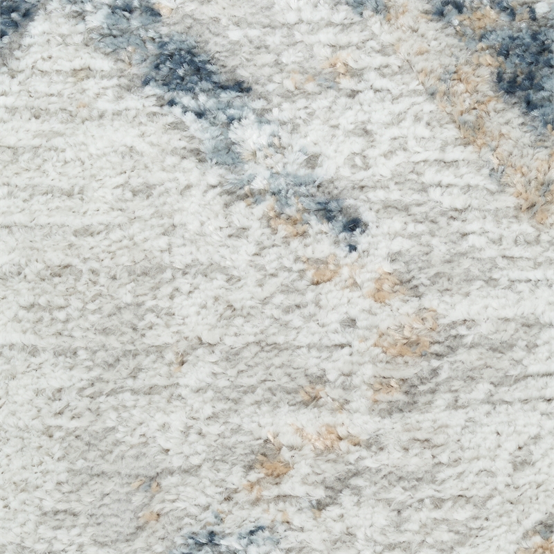 Nourison Home Dekor 8' x 10' Polyester Grey Navy Area Rug