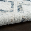 Nourison Home Dekor 8' x 10' Polyester Grey Navy Area Rug